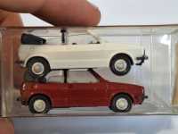 2x Wiking VW Golf Cabrio Auto Fahrzeug Eisenbahn H0 1:87...