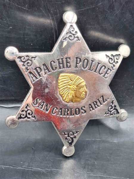 Apache Police San Carlos Arizona Badge Polizei Police US Abzeichen Marke Insigne