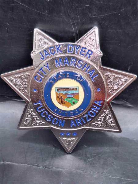 Jack Dyer City Marshal Tucson Arizona Badge Polizei Police US Abzeichen Marke