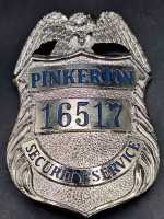 Pinkerton 16517 Security Service Badge Polizei Police US Abzeichen Marke Insigne