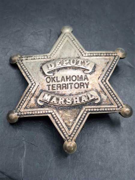 Deputy Oklahoma Territory Marshal Badge Polizei Police Abzeichen Marke Insigne