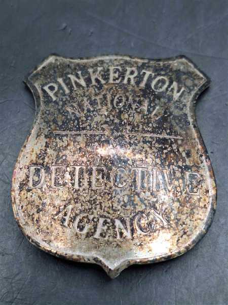 Pinkerton National Detective Agency Badge Polizei Police Abzeichen Marke Insigne