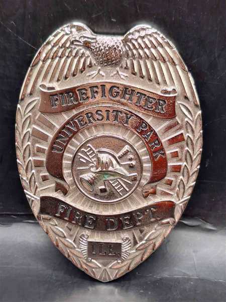 Firefighter University Park ILL. US Feuerwehr Badge Medal Fire Department