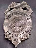 Fire Police Palmyra Pennsylvania US Feuerwehr Badge Medal...