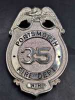 Portsmouth Fire Dept. N.H. 35 US Feuerwehr Badge Medal Fire Department