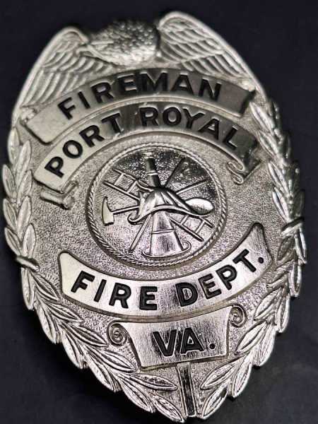 Fireman Port Poyal Fire Dept. VA. US Feuerwehr Badge Medal Fire Department