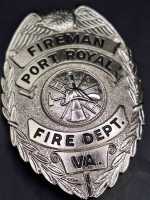 Fireman Port Poyal Fire Dept. VA. US Feuerwehr Badge...