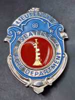 Lieutenant Seattle Fire Department US Feuerwehr Badge...