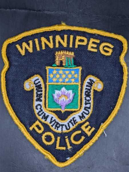 Polizei Police US Patch Ärmelabzeichen USA Winnipeg Police