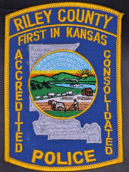 Polizei Police US Patch Ärmelabzeichen USA Riley County First in Kansas