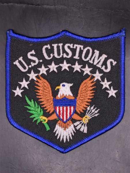 Polizei Police US Patch Ärmelabzeichen USA U.S. Customs Eagle Adler