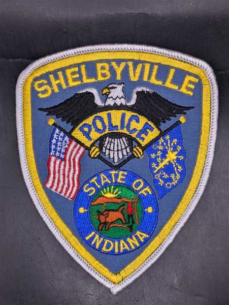 Polizei Police US Patch Ärmelabzeichen USA Shelbyville Police State of Indiana