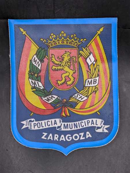 Ärmelabzeichen Stoffabzeichen Patch Police Polizei Policia Municipal Zaragoza