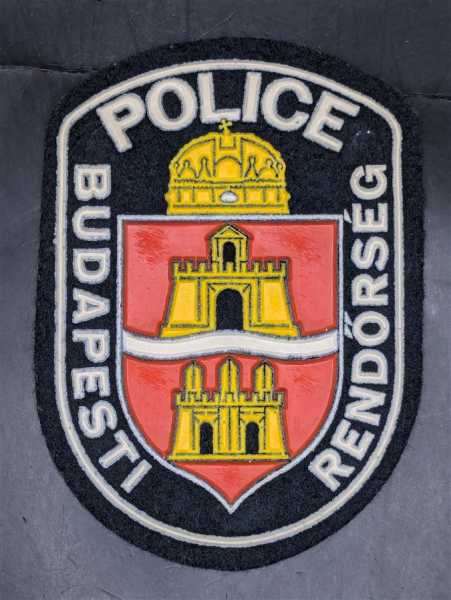 Ärmelabzeichen Stoffabzeichen Patch Police Polizei Budapesti Rendőrség