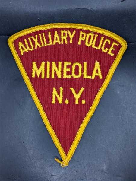 Polizei Police US Patch Ärmelabzeichen USA Auxiliary Police Mineola N.Y.