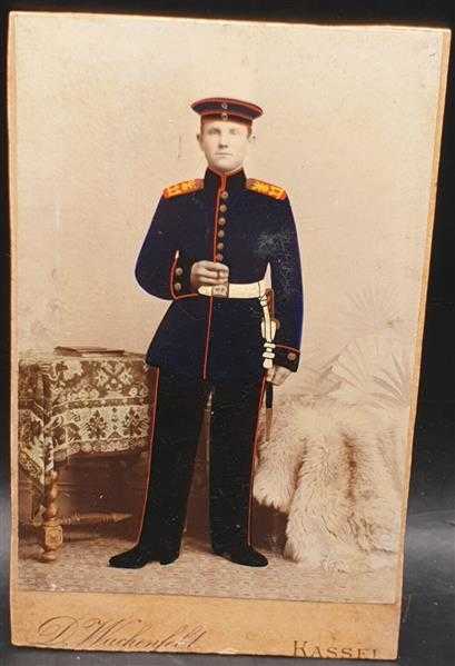 CDV um 1900 Militaria Militaria Feldartillerie-Regiment 11 Coloriert Uniform