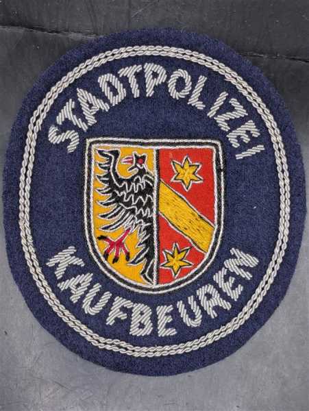 Ärmelabzeichen Patch Polizei Stoffabzeichen Stadtpolizei Kaufbeuren Gestickt RAR