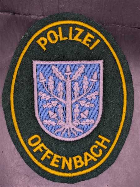 Ärmelabzeichen Patch Polizei Stoffabzeichen Polizei Offenbach