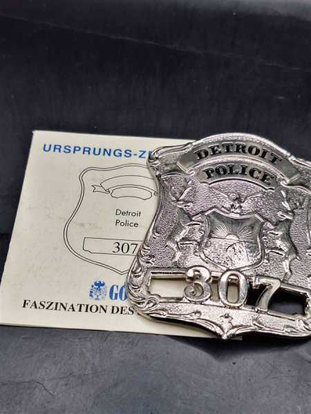 Detroit Police 307 US Badge Polizei Police Abzeichen Marke Insigne