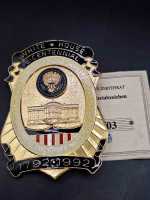 White House Secret Service 1792-1992 US Big Badge Polizei...