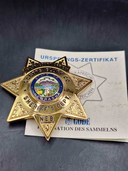 Jailor Court Officer Scotts Bluff Nebraska Sheriff´s Dept. Badge Polizei Police