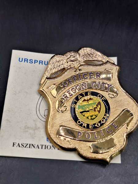 Officer Oregon City US Badge Polizei Police Abzeichen Marke Insigne