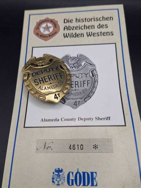 Deputy Sheriff Alameda County US Badge Polizei Police Abzeichen Marke Insigne