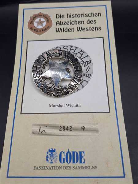 Marshal Wichita US Badge Polizei Police Abzeichen Marke Insigne