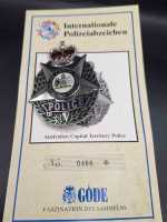 Australien Capital Territory Police Badge Police Polizei Orden