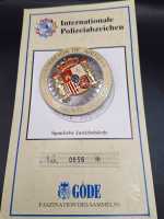 Spanische Justizbehörde Agente Judicial Spain Badge Police Polizei Orden