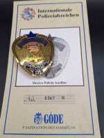 Mexico Policia Auxiliar Badge Police Polizei Orden