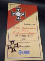 Militär-Verdienstkreuz 3. Klasse Friedensauszeichnung Österreich 1849 Göde Orden