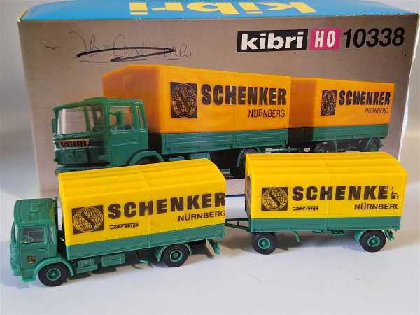 Kibri 10338 Schenker Werbung Nürnberg  H0 1:87 Modellbausatz Gebaut OVP