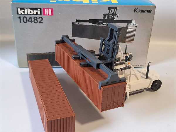 Kibri 10482 KALMAR Container-Stapler 2 Stück  H0 1:87 Modellbausatz Gebaut OVP