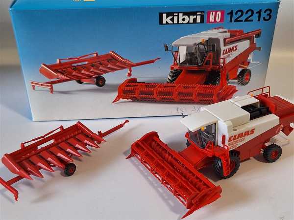 Kibri 12213 Claas Mähdrescher mit Schneidwerk H0 1:87 Modellbausatz Gebaut OVP