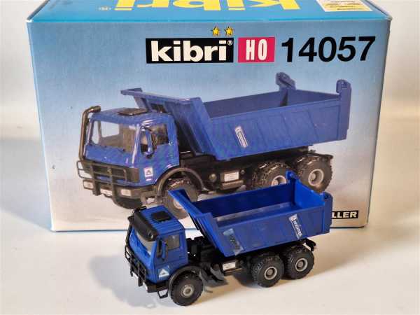 Kibri 14057 MB 3-achs Geländekipper HOCHTIEF H0 1:87 Modellbausatz Gebaut OVP