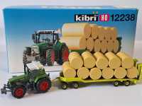 Kibri 12238 Fendt Tracktor mit Rundballen  H0 1:87...