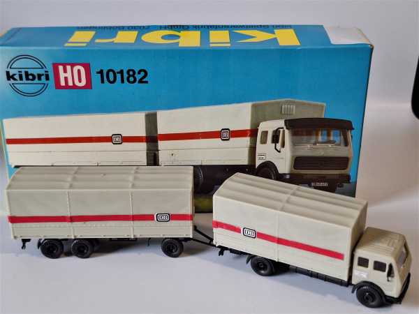 Kibri 10182 DB Planen Hängerzug H0 1:87 Modellbausatz Gebaut OVP