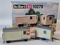 Kibri 10278 2 Bauwagen Kleusberg H0 1:87 Modellbausatz...