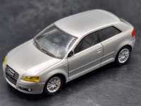 Audi A3 Herpa Silber H0 1:87 Fertigmodell Fahrzeug Eisenbahn