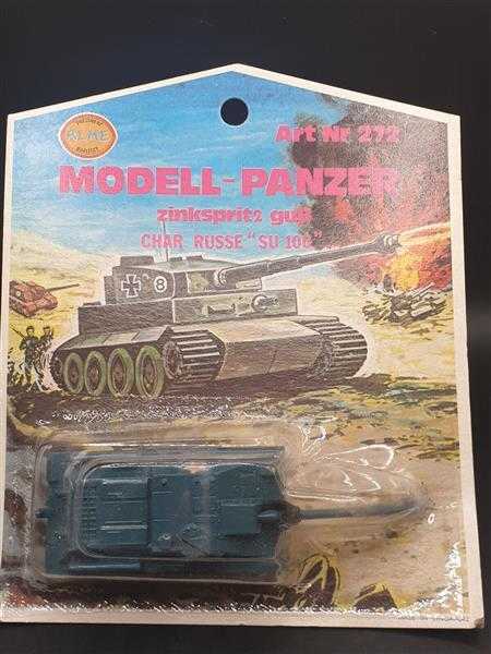 Four Model Die Cast Tanks 272 CHAR Russe SU 100 HO 1:87 Metal Fertigmodell RAR