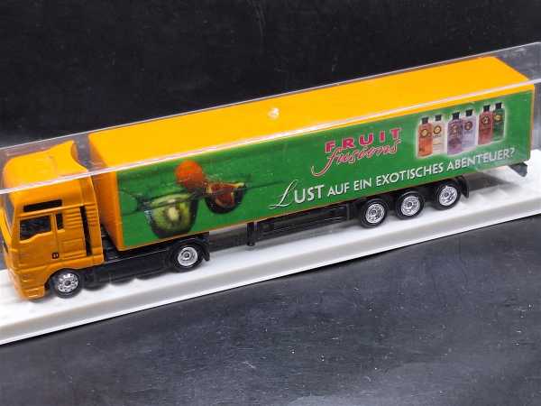 Werbe-LKW von Fruit Fusions H0 1:87 Fahrzeug Eisenbahn Modellbau