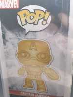 FUNKO POP Marvel Studios First Ten Years 377 Captain America GOLD + PROTECTOR