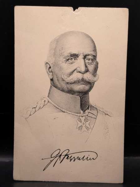 AK Ansichtskarte Postkarte General Porträt Zeichnung Ferdinand Graf von Zeppelin