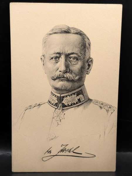 AK Ansichtskarte Postkarte Porträt General Infanterie von Zwehl Maubeuge