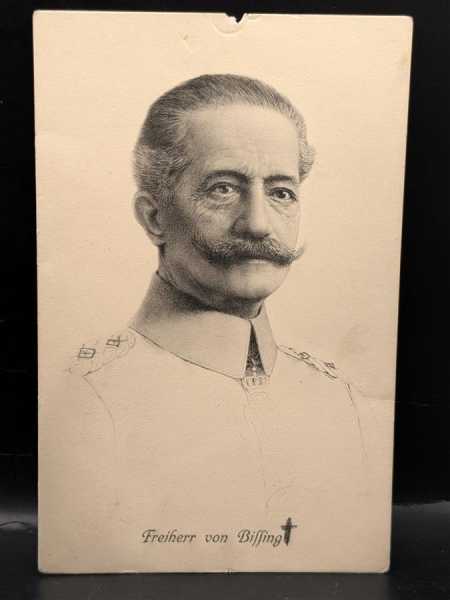 AK Ansichtskarte Postkarte General der Kavallerie Freiherr von Bissing Belgien