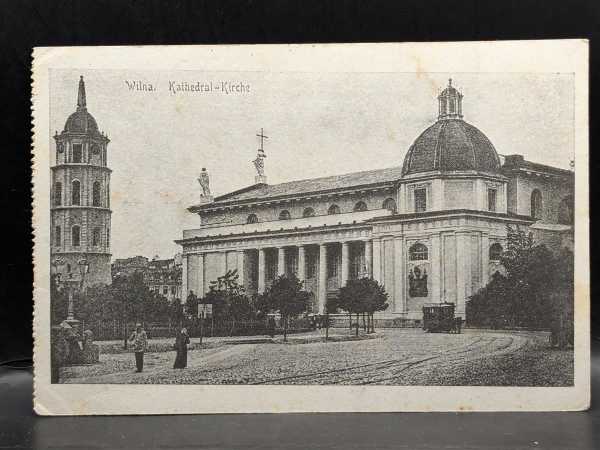 AK Ansichtskarte Postkarte Feldpost Wilna Kathedral-Kirche