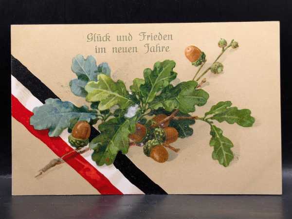 AK Ansichtskarte Postkarte Feldpost Glück und Frieden im neuen Jahr