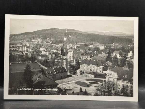 AK Ansichtskarte Postkarte Feldpost Klagenfurt gegen das Kreuzberg