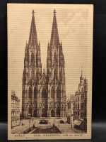 AK Ansichtskarte Postkarte Feldpost Köln Dom Westseite